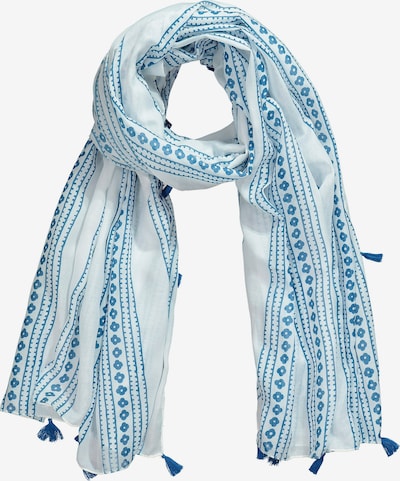 Ulla Popken Schal in blau / weiß, Produktansicht