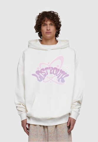 Sweat-shirt Lost Youth en blanc : devant