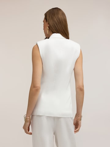 Gilet de costume MOTIVI en blanc