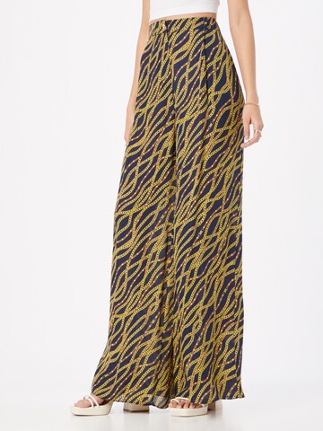 Wide leg Pantaloni de la MICHAEL Michael Kors pe albastru: față