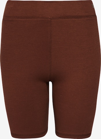 Superdry Skinny Workout Pants in Brown: front