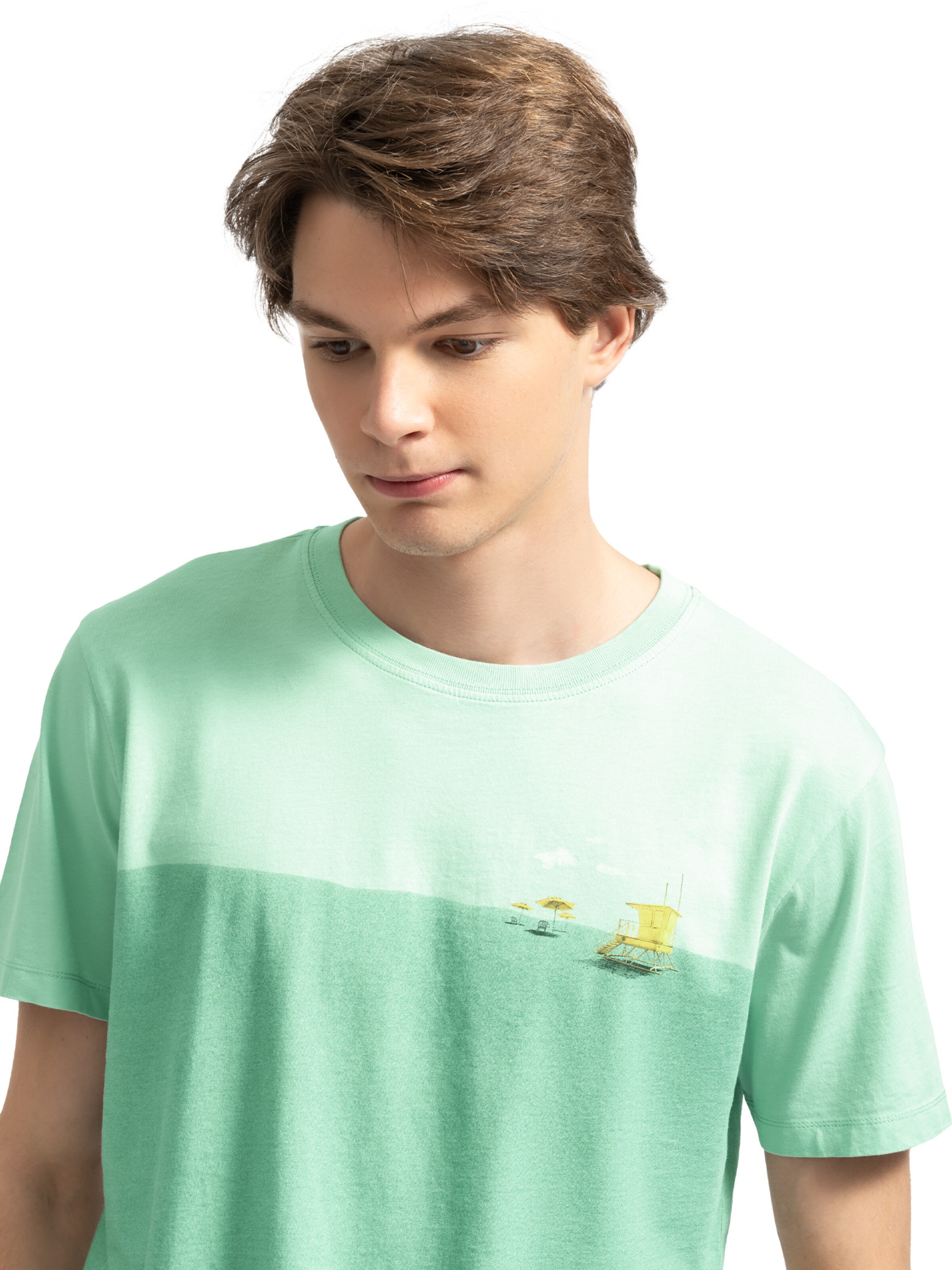 Kaft Shirt 'Reisen' in Groen