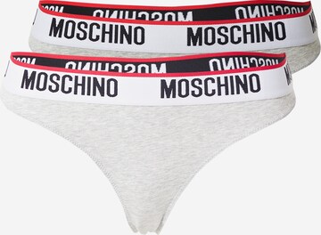 MOSCHINO Thong in Grey: front