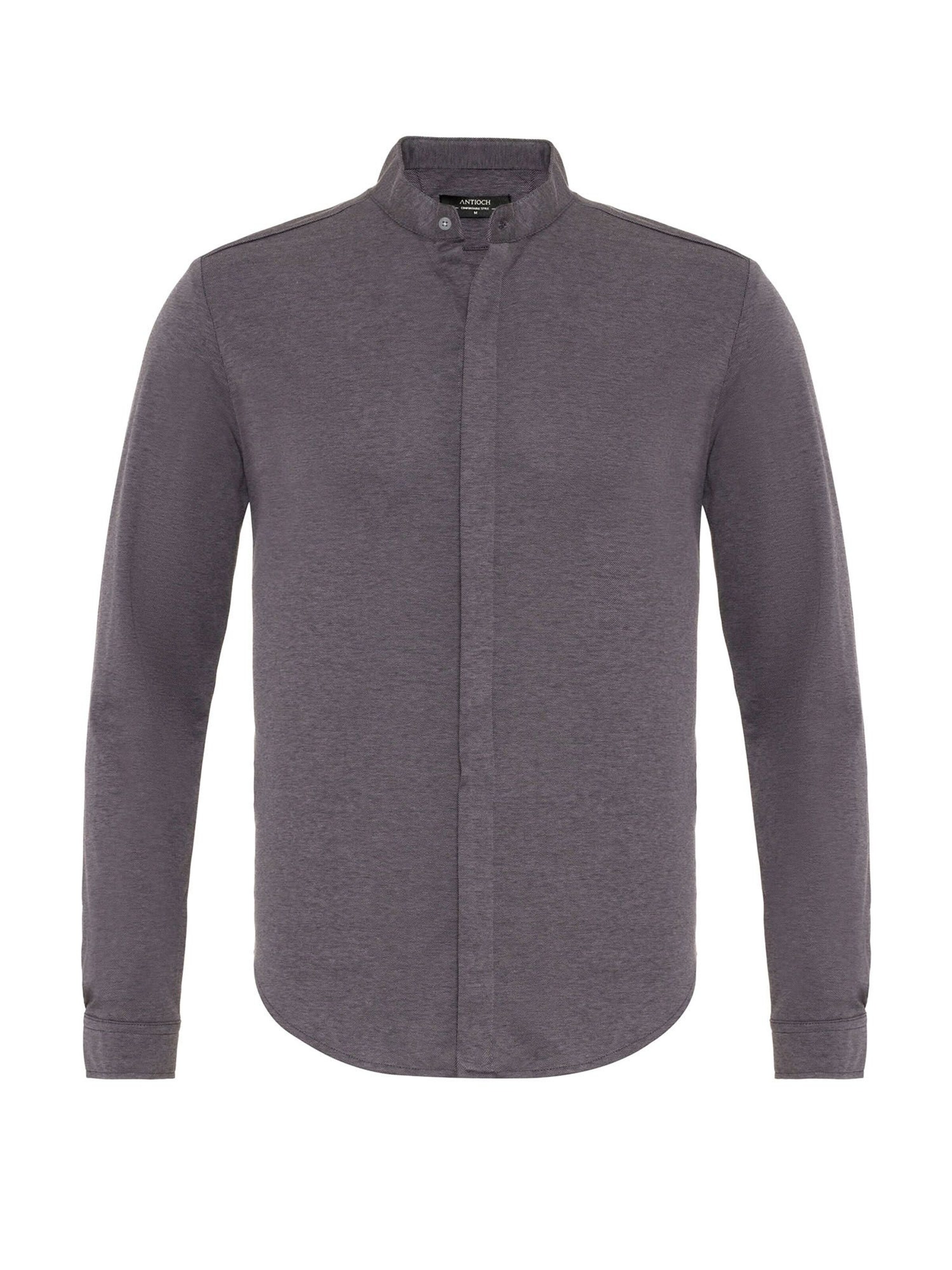 Antioch Slim Fit Skjorte i grå: forside
