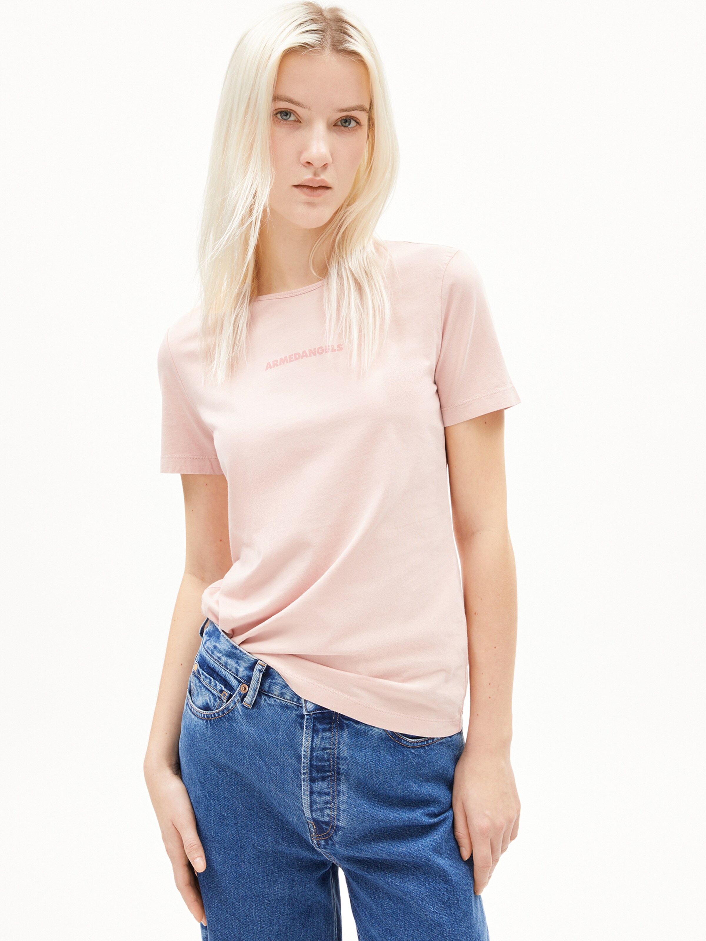 ARMEDANGELS T-Shirt 'EBAANORA' in Pink: Vorderseite