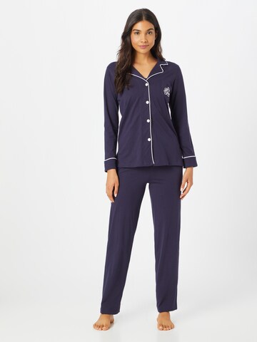 Lauren Ralph Lauren Pyjama in Blau: predná strana