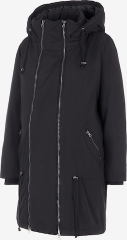 Manteau d’hiver 'Tikka Maddy' MAMALICIOUS en noir : devant