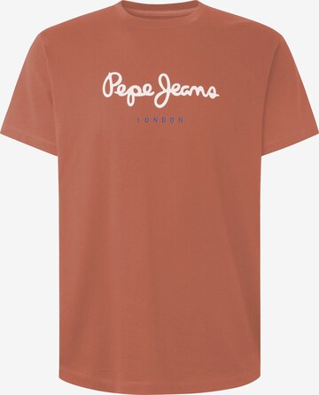 T-Shirt 'EGGO' Pepe Jeans en marron : devant