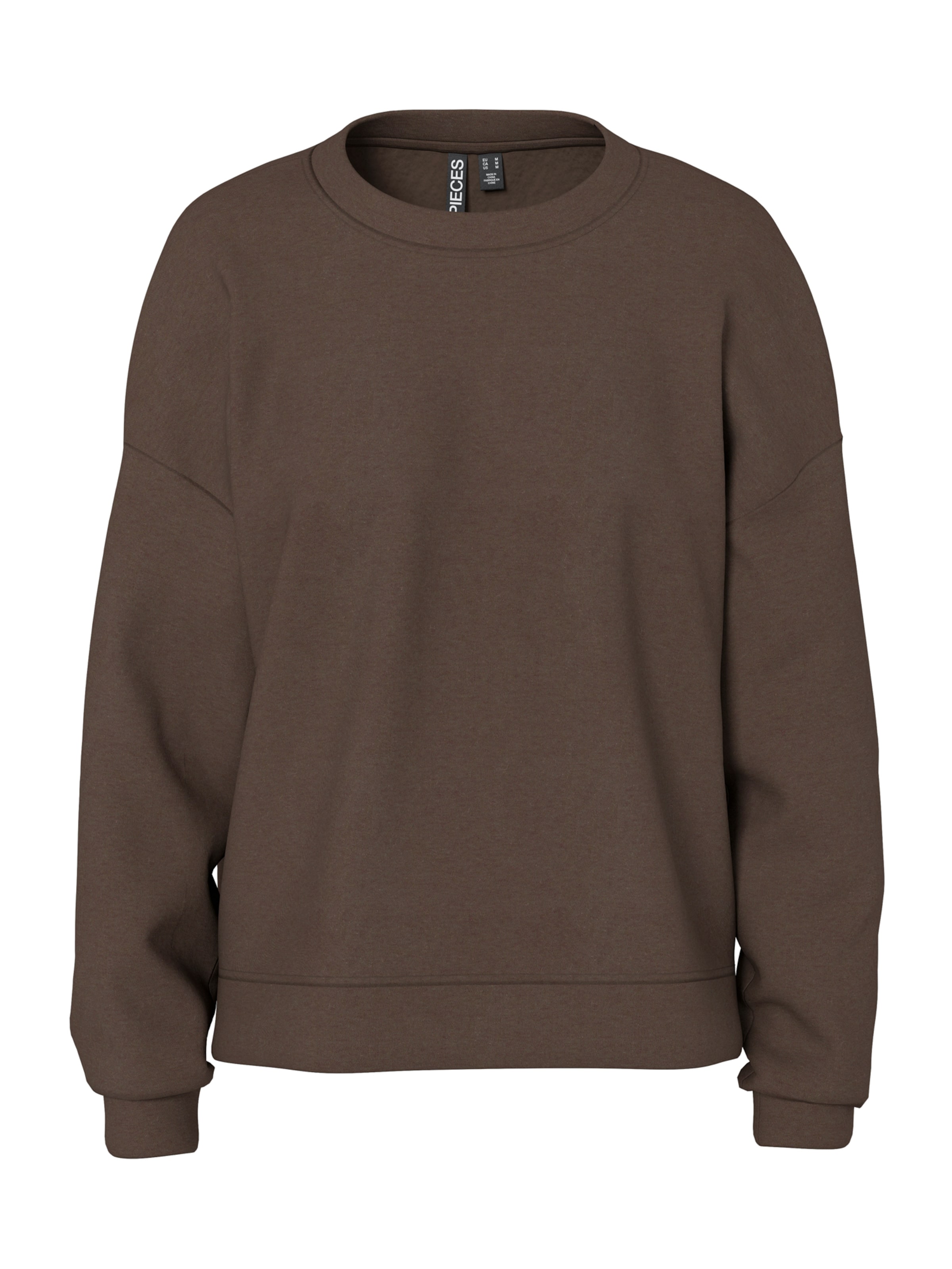 PIECES Μπλούζα φούτερ 'PCChilli' σε καφέ: μπροστά