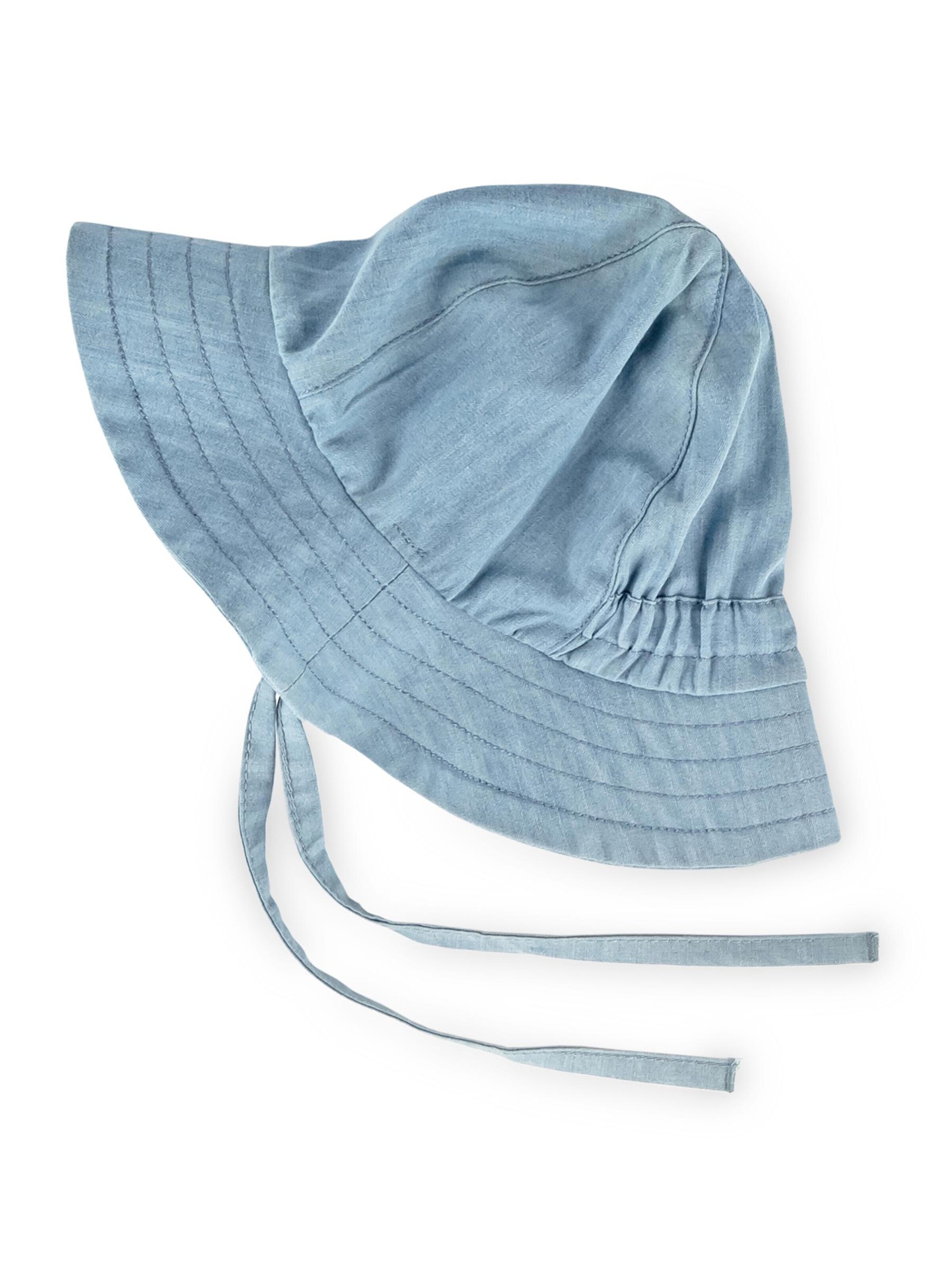 SIGIKID Hat 'Denim Hut Wild Flamingo' in Blue: front
