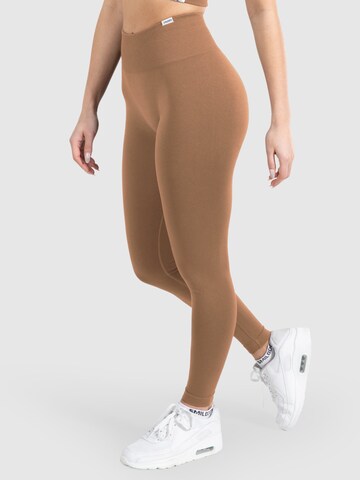 Smilodox Skinny Sports trousers ' Amaze Pro ' in Brown