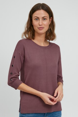 Fransa Sweater in Purple: front