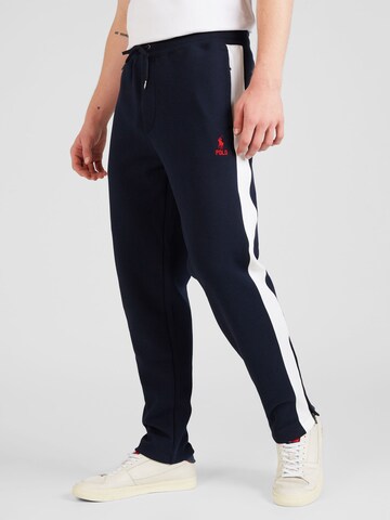 Regular Pantaloni de la Polo Ralph Lauren pe albastru: față
