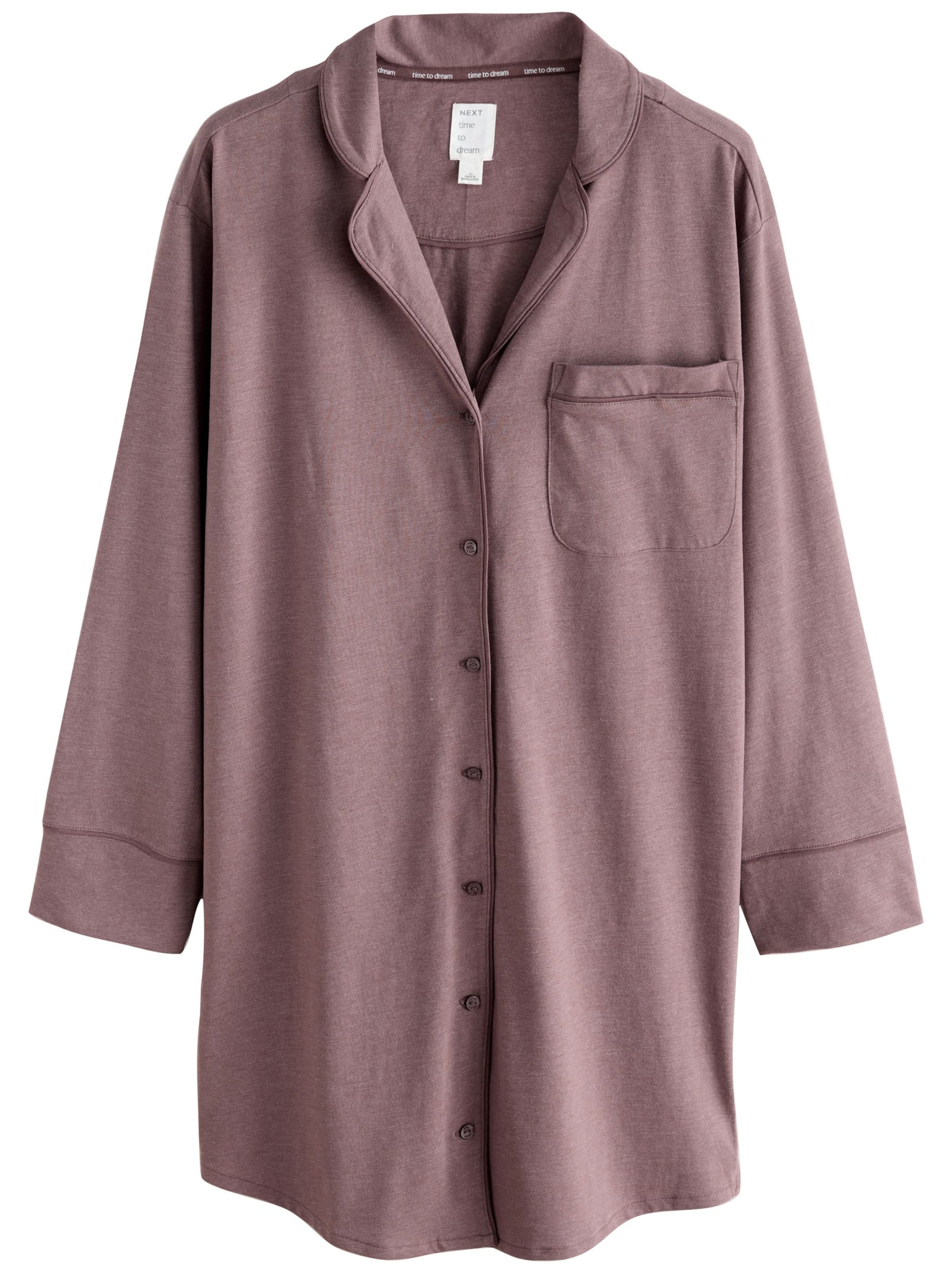 Next Noční košilka – hnědá: přední strana