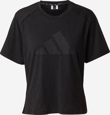 ADIDAS PERFORMANCE Λειτουργικό μπλουζάκι 'POWER' σε μαύρο: μπροστά