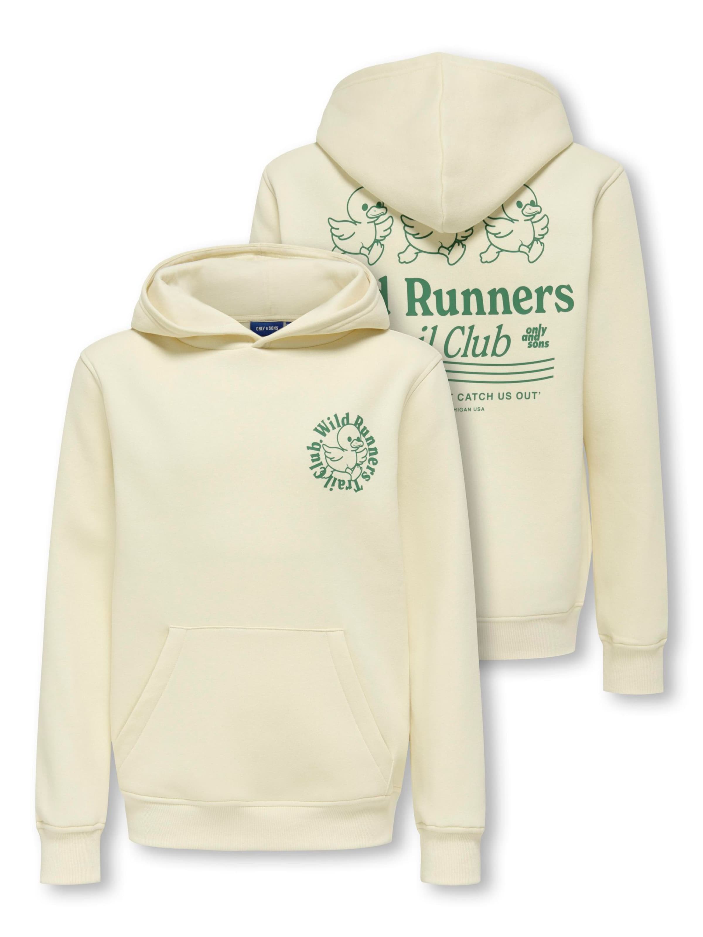 Only & Sons Junior Sweatshirt 'OSJDANIEL' in Beige