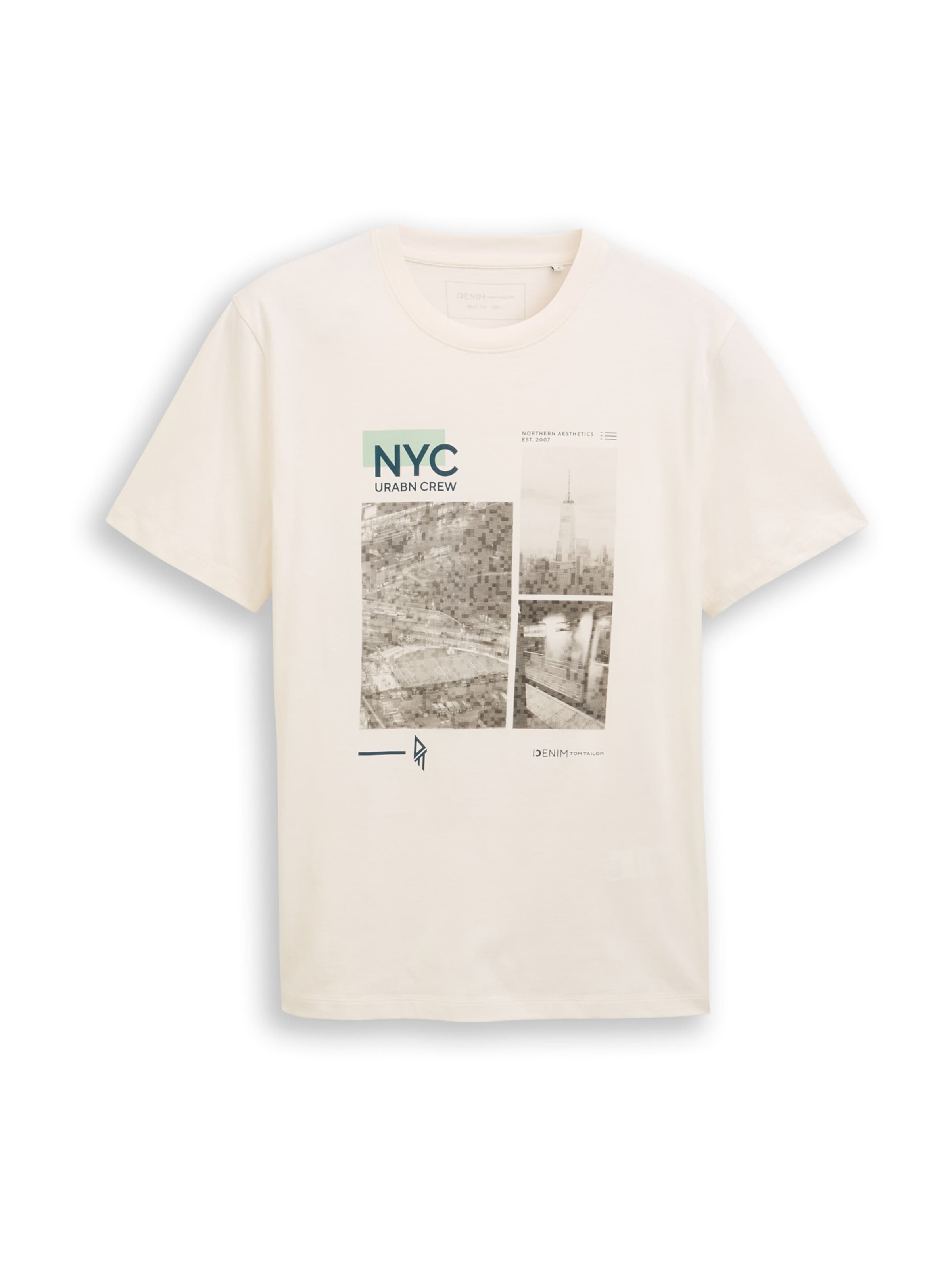 Maglietta di TOM TAILOR DENIM in bianco: frontale