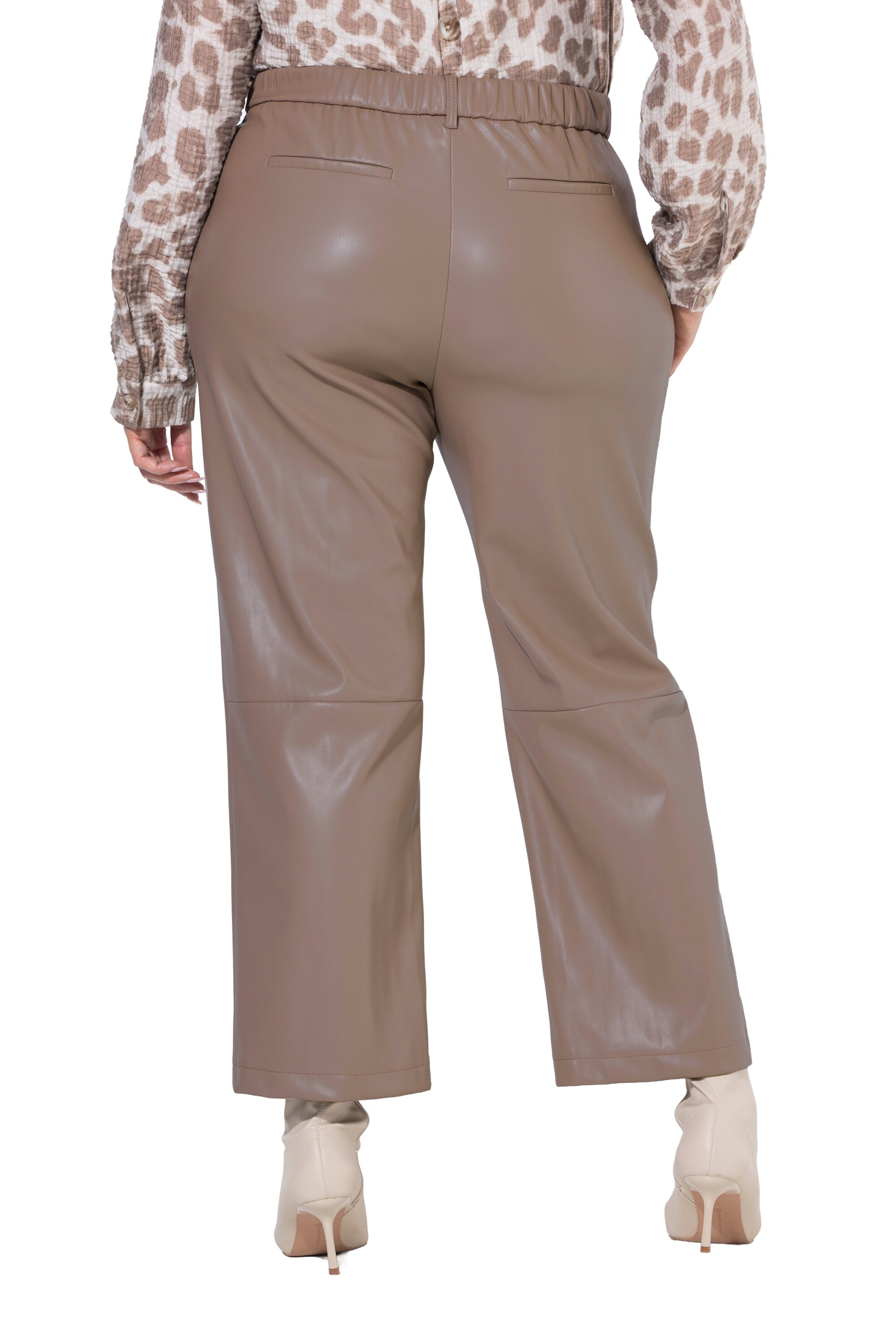 Ulla Popken Regular Broek in Bruin