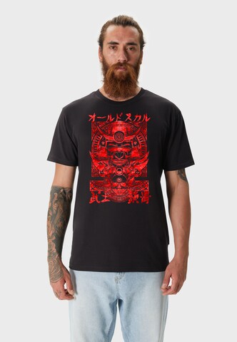 Oldskull T-Shirt in Schwarz: Vorderseite