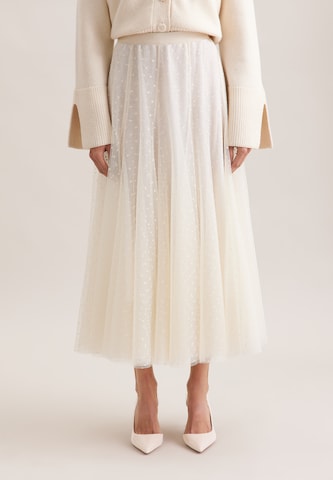 Jupe 'Alexandra Lapp' SEIDENSTICKER en blanc : devant