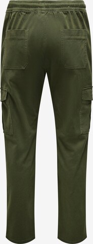 Regular Pantalon cargo 'LUC' Only & Sons en vert