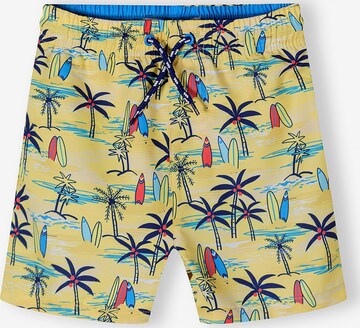 Shorts de bain MINOTI en jaune : devant