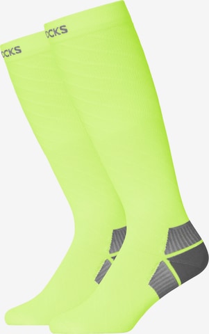 SNOCKS Athletic Socks 'Fitness' in Yellow: front