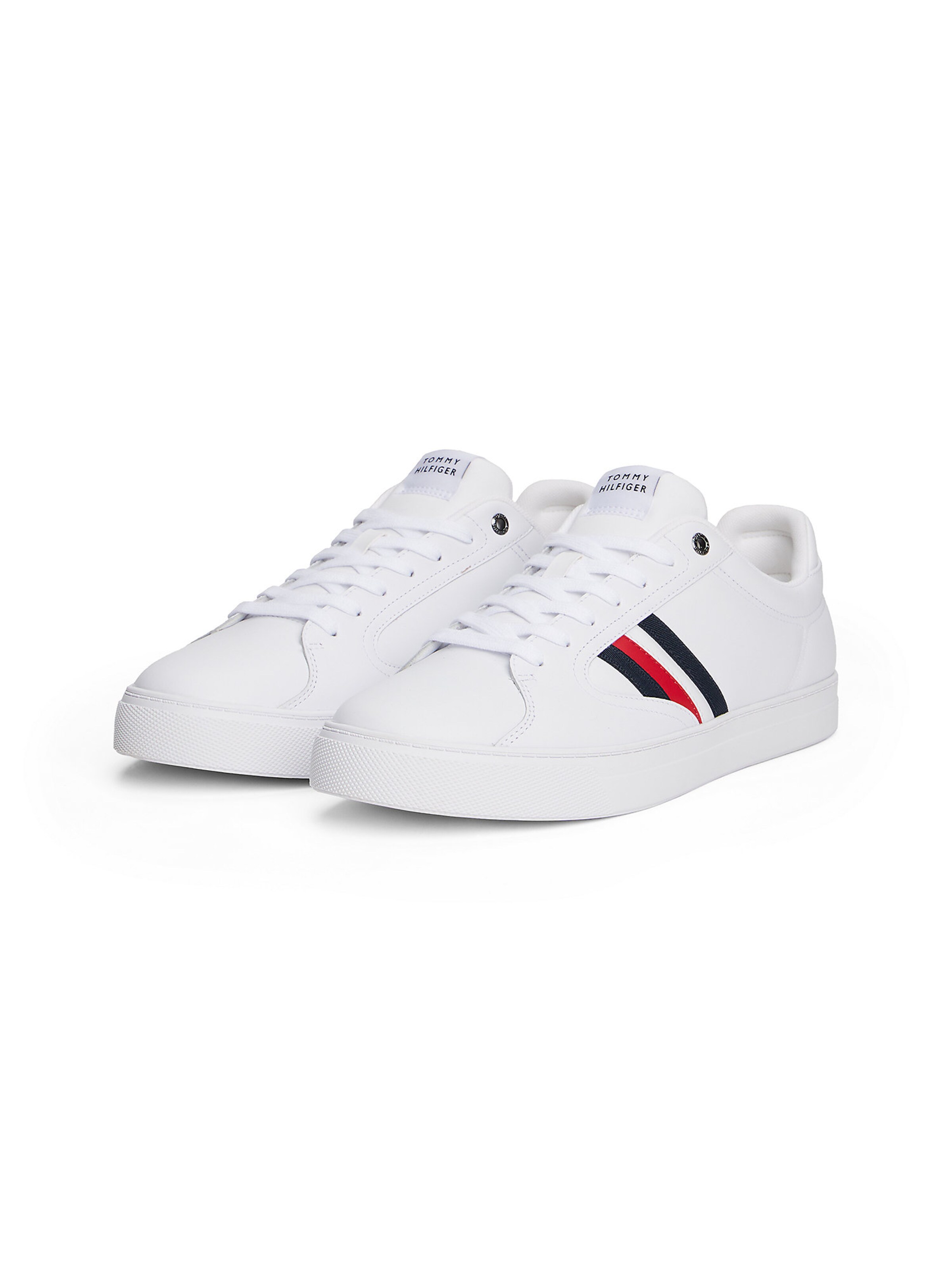 TOMMY HILFIGER Sneaker  'Icon Signature Tape Court' in Weiß