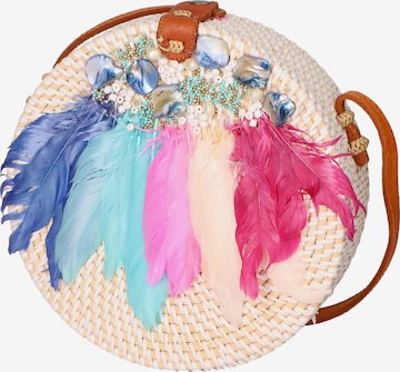 Borsa a tracolla di Gave Lux in beige: frontale
