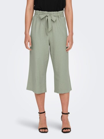 JDY Wide leg Trousers 'SAY' in Green: front