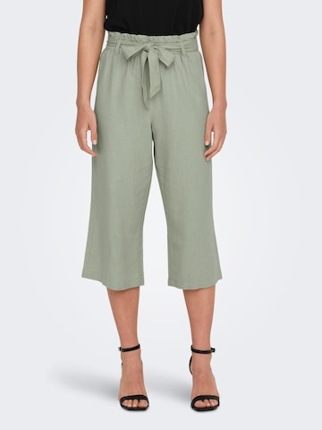 JDY Wide leg Pants 'SAY' in Green: front