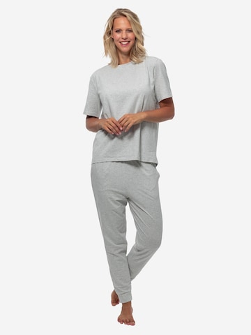 SCHIESSER Pajama 'Cotton' in Grey