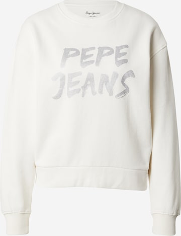 Pepe Jeans Sweatshirt i vit: framsida
