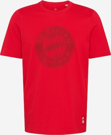 ADIDAS PERFORMANCE T-Shirt 'FC Bayern München' in Rot: front