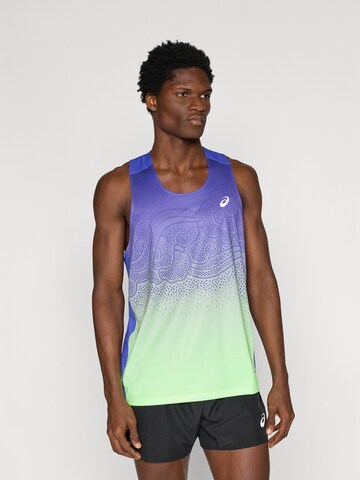 ASICS Toiminnallinen paita 'ROAD' värissä sininen: etupuoli