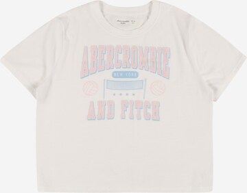 Abercrombie & Fitch Shirt 'READY FOR PLAY' in White: front