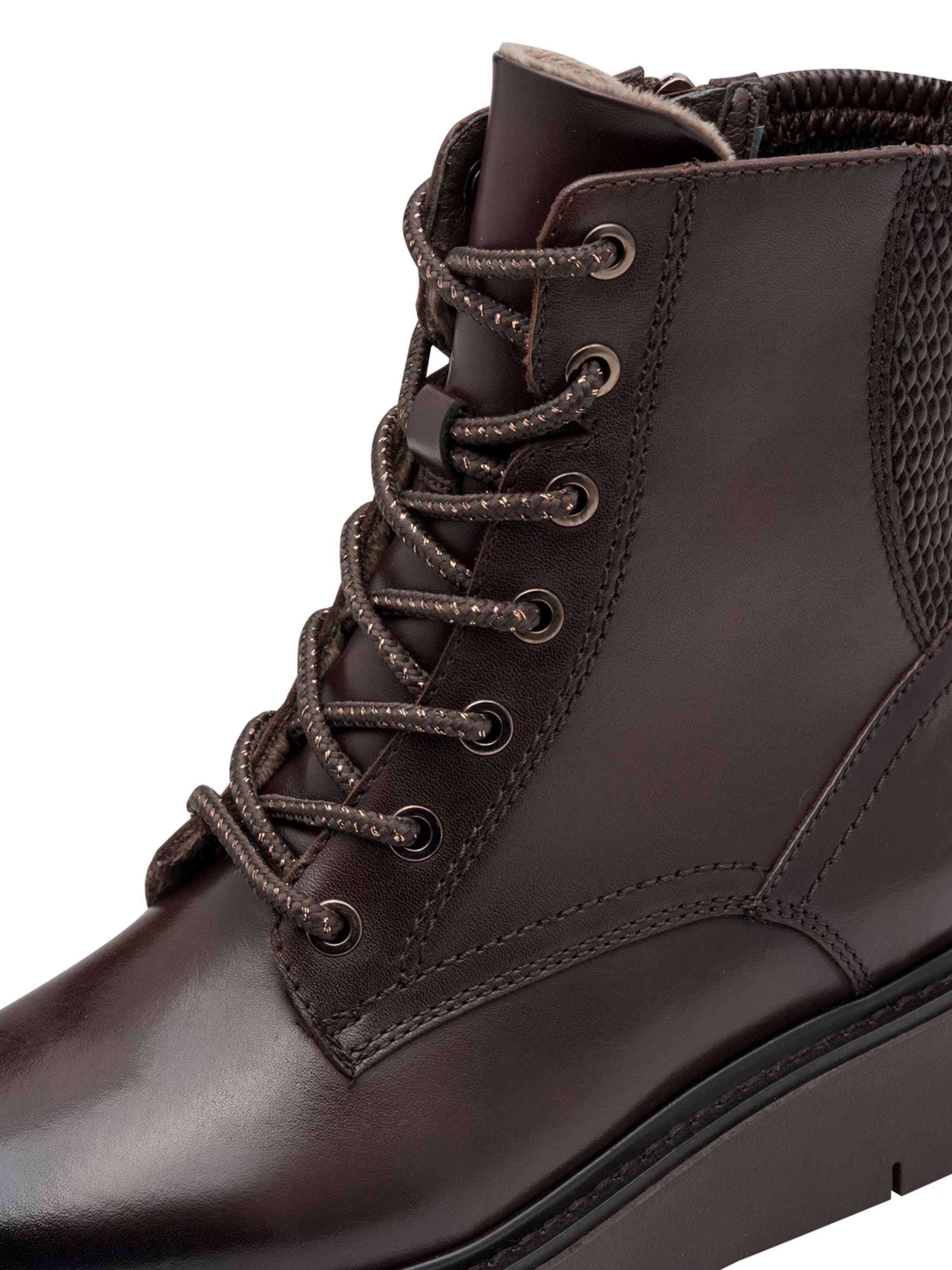 Tamaris Lace-up bootie in Brown