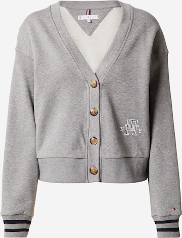 TOMMY HILFIGER - Sudadera con cremallera en gris: frente