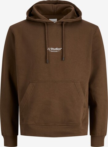 Sweat-shirt JACK & JONES en marron : devant