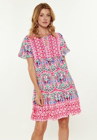 Robe d’été usha FESTIVAL en rose : devant