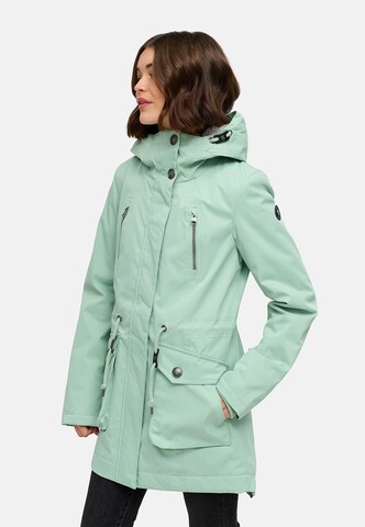 Manteau d’hiver 'Ellsa' Ragwear en vert : devant