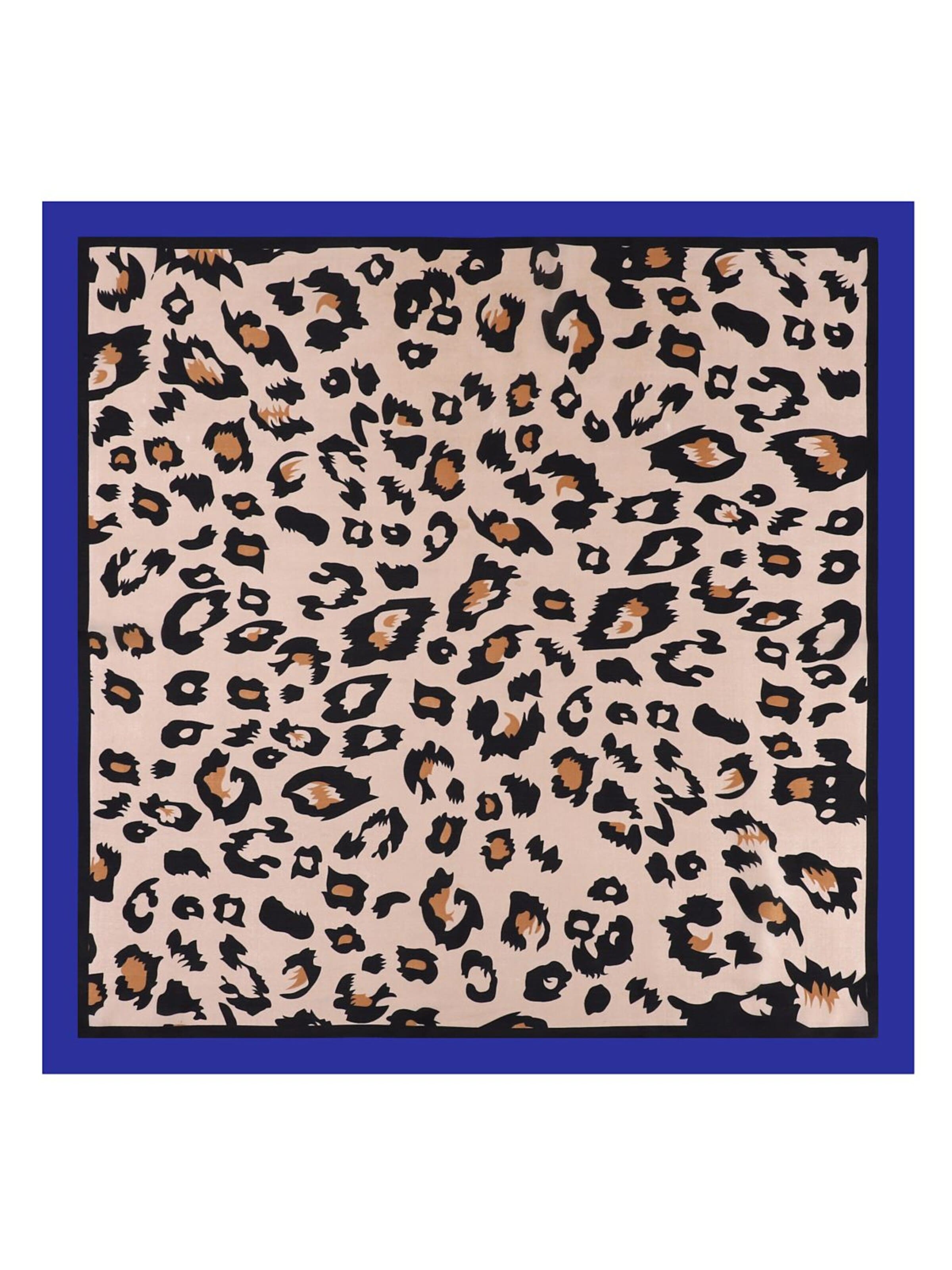 Foulard 'Carré de Soie PANTHER' di 19V69 ITALIA in blu: frontale