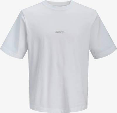 JACK & JONES Paita 'JCOCLUB' värissä vaaleanharmaa / valkoinen, Tuotenäkymä