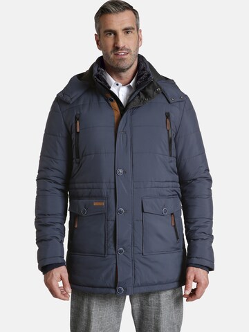 Charles Colby Winterparka 'Sir Horace' in Blauw: voorkant