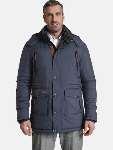 Charles Colby Winter Parka 'Sir Horace' in Blue: front