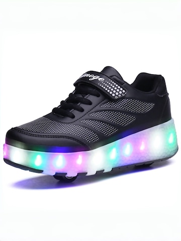 HUSKSWARE Inline and Roller Skates in Black: front