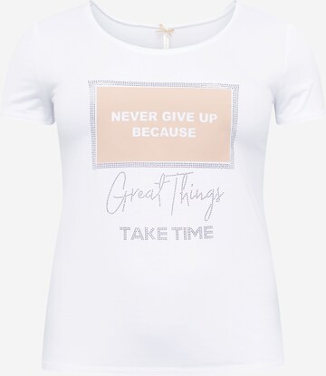 Key Largo - Camiseta 'GREAT' en blanco: frente