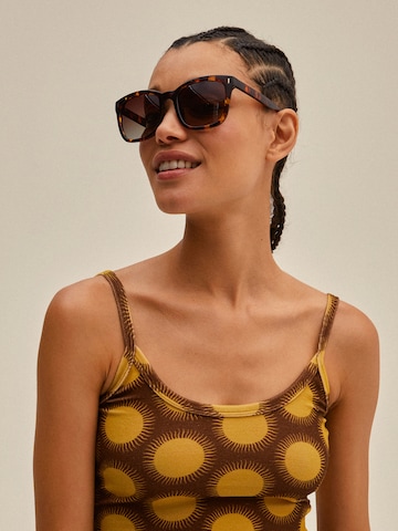 Pilgrim Sunglasses 'KATYA' in Brown