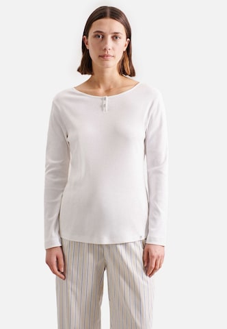 SEIDENSTICKER Pajama Shirt in White: front