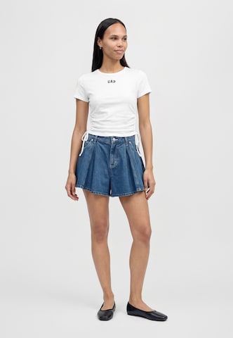Gap Petite Тениска в бяло: отстрани